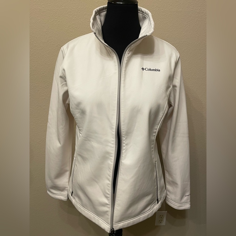 Columbia Omnitech Omni Tech Jacket White Sz XL